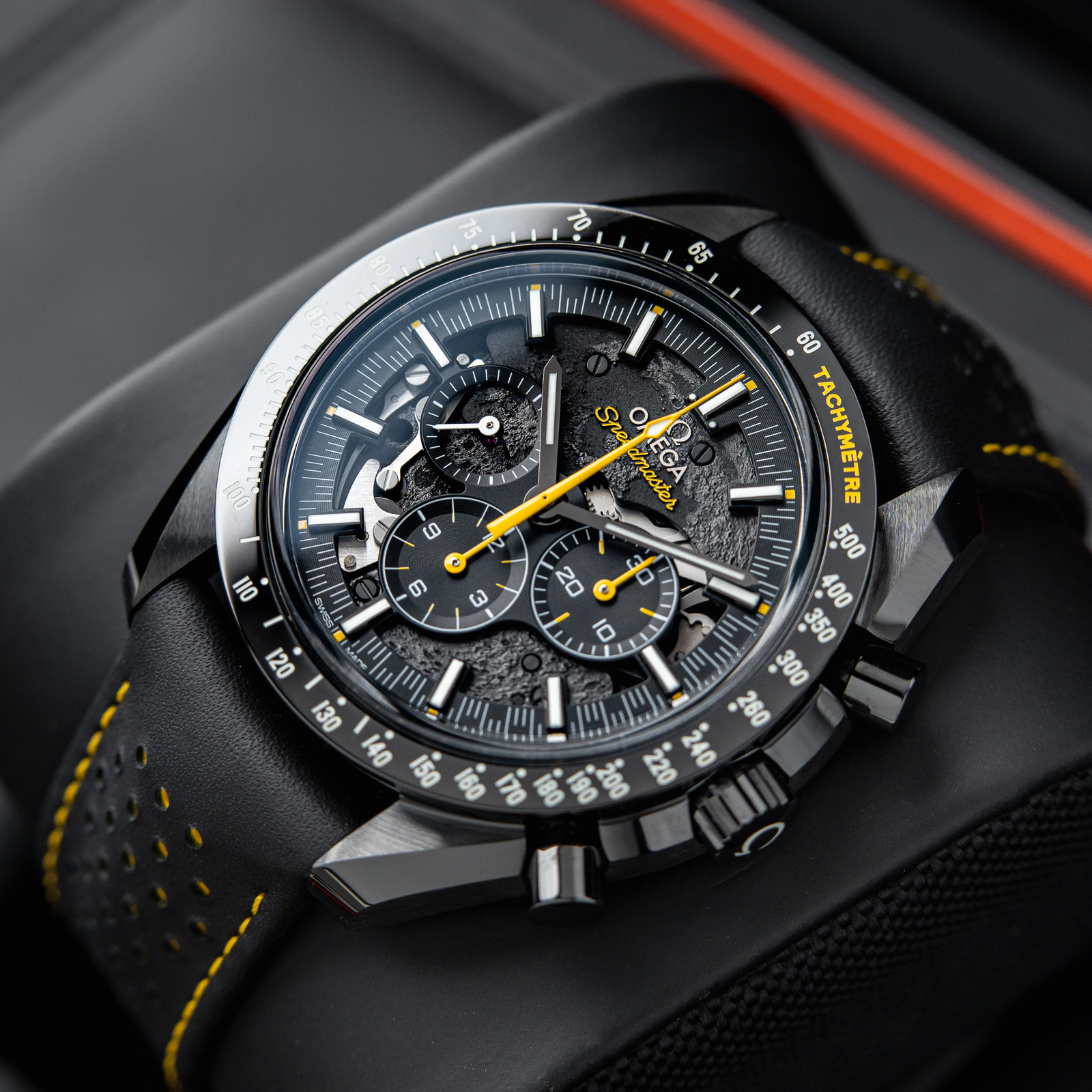 Omega Speedmaster Professional Moonwatch Dark Side Of The Moon DSOM Apollo 8 Black Ceramic