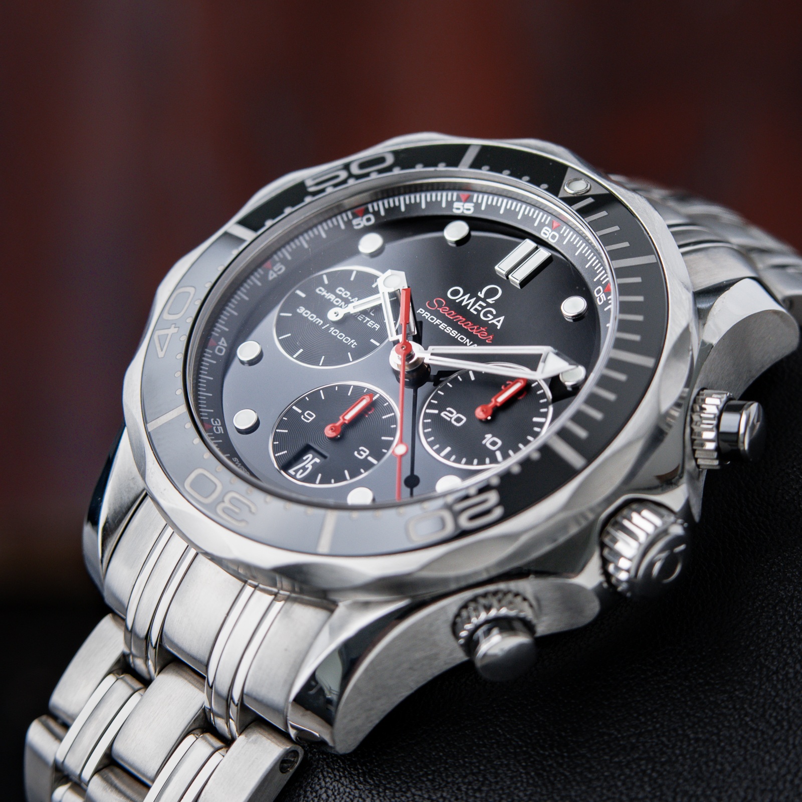Omega Seamaster SMP 300 Co-Axial Black Ceramic Chronograph