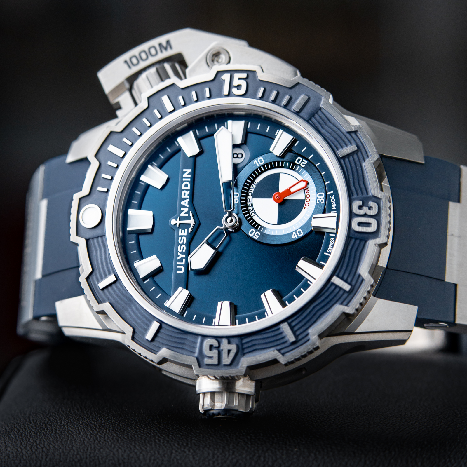 Ulysse Nardin Deep Dive Diver Blue Dial Titanium Rubber 2020 Card