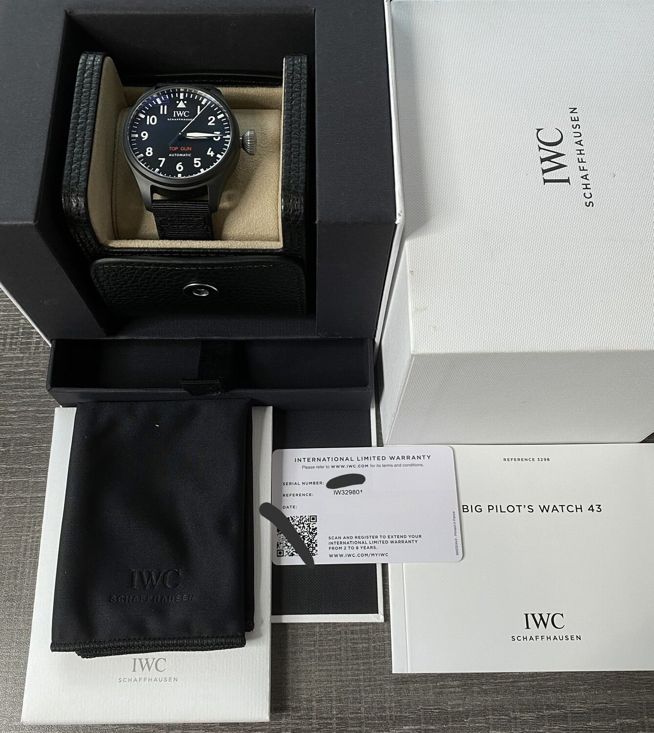 IWC Big Pilot's Watch Top Gun 10/2022 UNWORN Black Ceramic