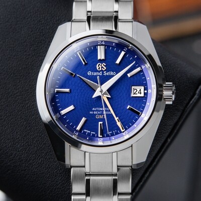 Grand Seiko Heritage Collection UNWORN 5/2023 Automatic Hi-Beat GMT Peacock Blue