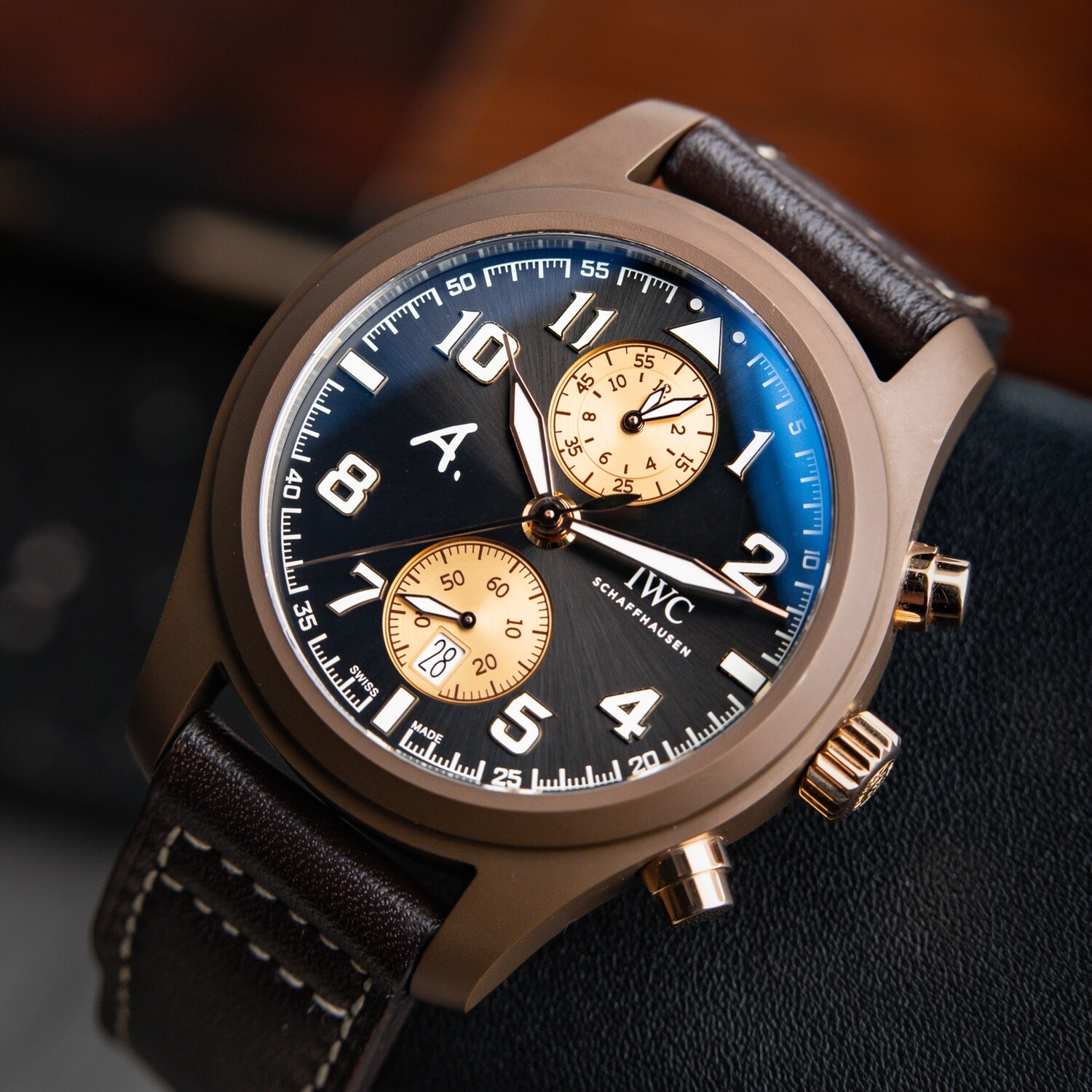 IWC Pilot s Watch Chronograph Edition The Last Flight Ceramic Rose Gold