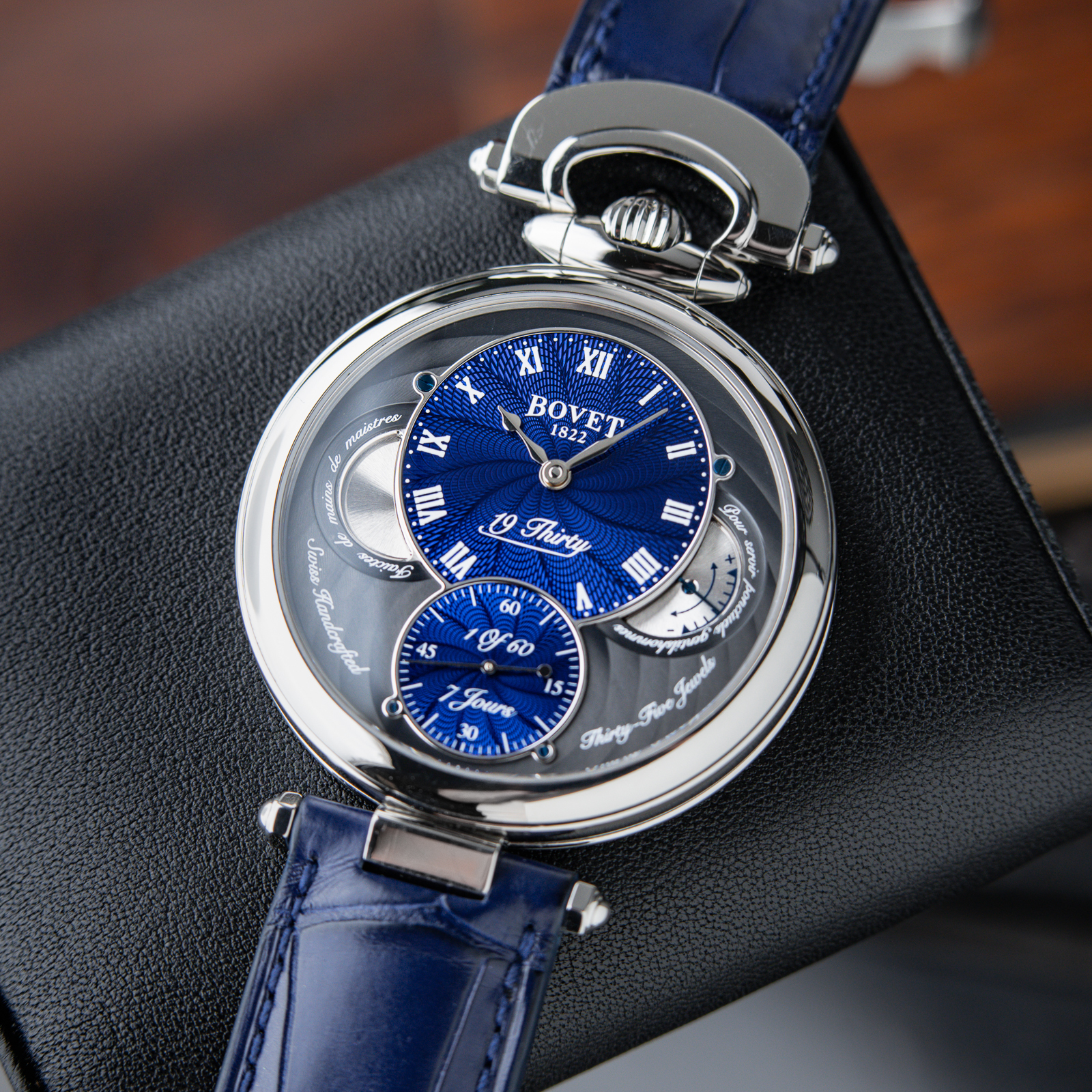 Bovet 19Thirty Fleurier 1 of 60 Great Guilloche Stainless Steel