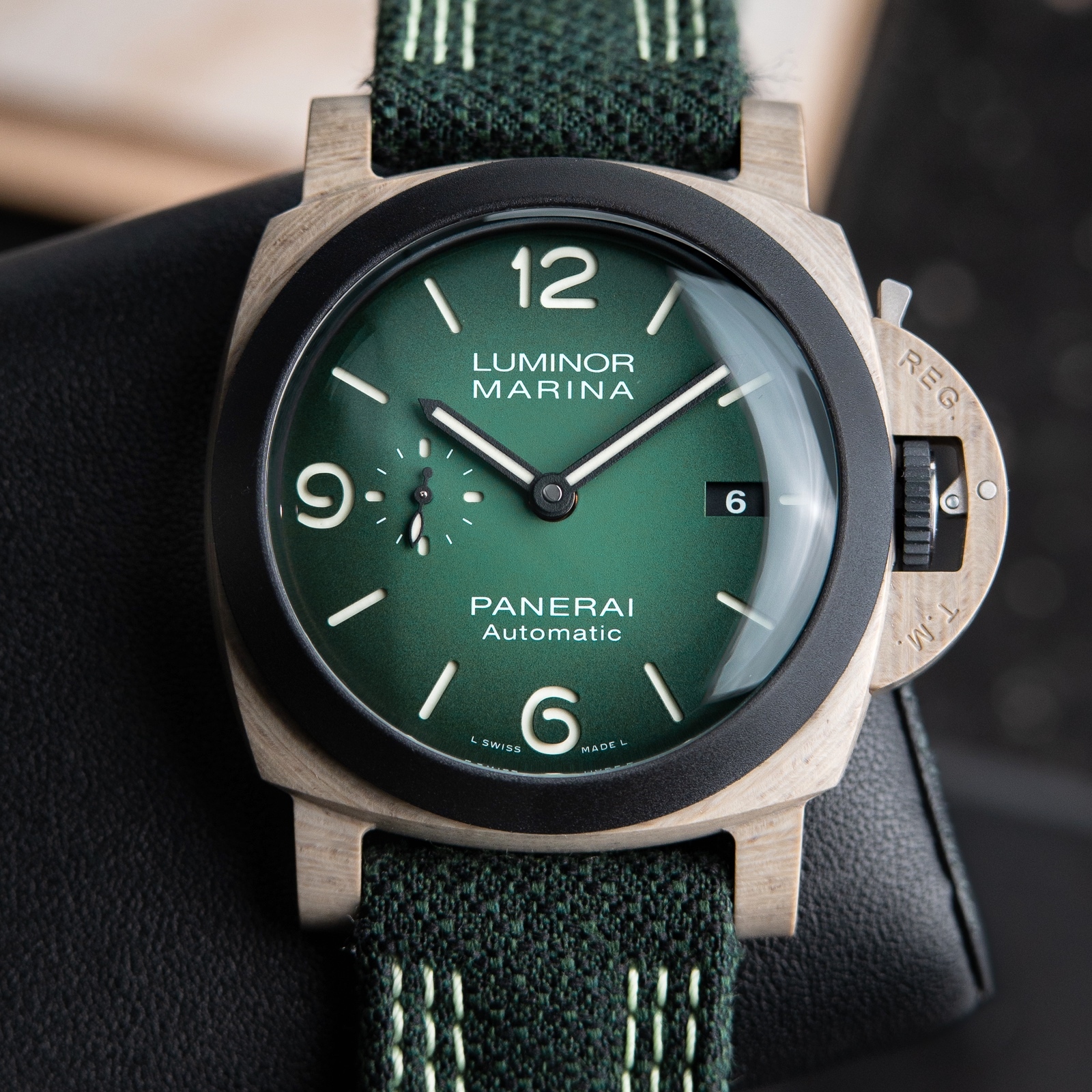 Panerai Luminor Marina Fibratech RARE Limited to 70 Green Guillaume Nery Pam1120