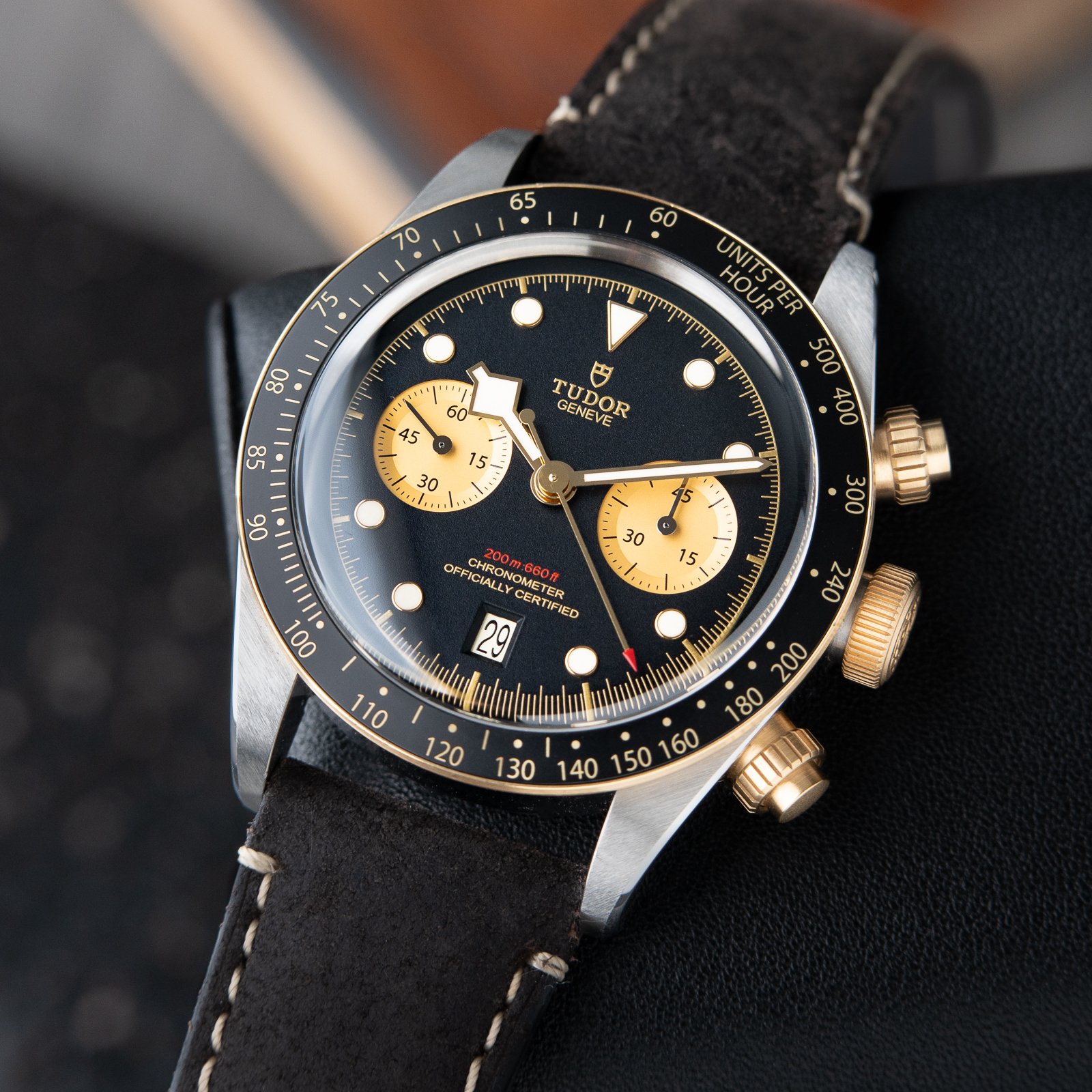 Tudor Black Bay Chrono Heritage Two Tone Steel Gold Chronograph