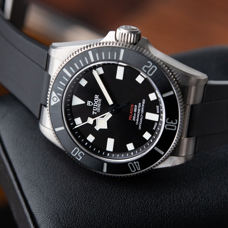 Tudor Pelagos Titanium Bracelet Ceramic Bezel Black Dial Diver