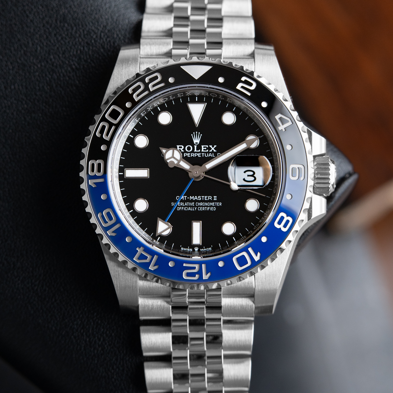Rolex GMT-Master II UNWORN 5/2023 Batman Batgirl Jubilee Stainless Steel
