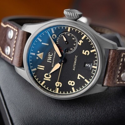 IWC Big Pilot's Watch Heritage Titanium Black Dial Automatic 46.2mm