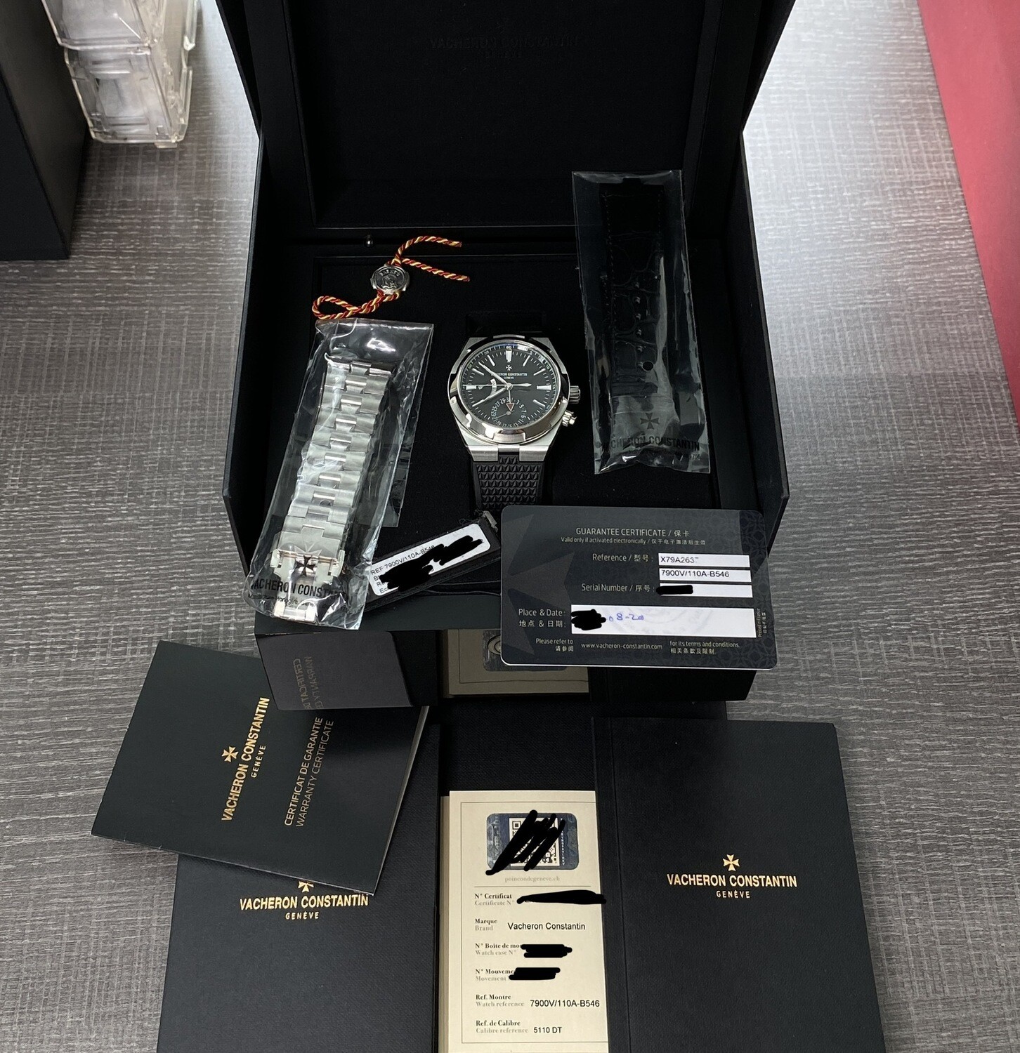 Vacheron Constantin Overseas Dual Time GMT Black 41mm Steel