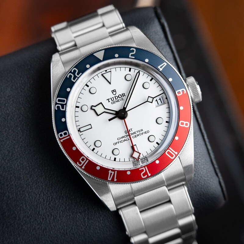 Tudor Black Bay GMT Date 05/2023 Pepsi Stainless Steel White Dial 41mm