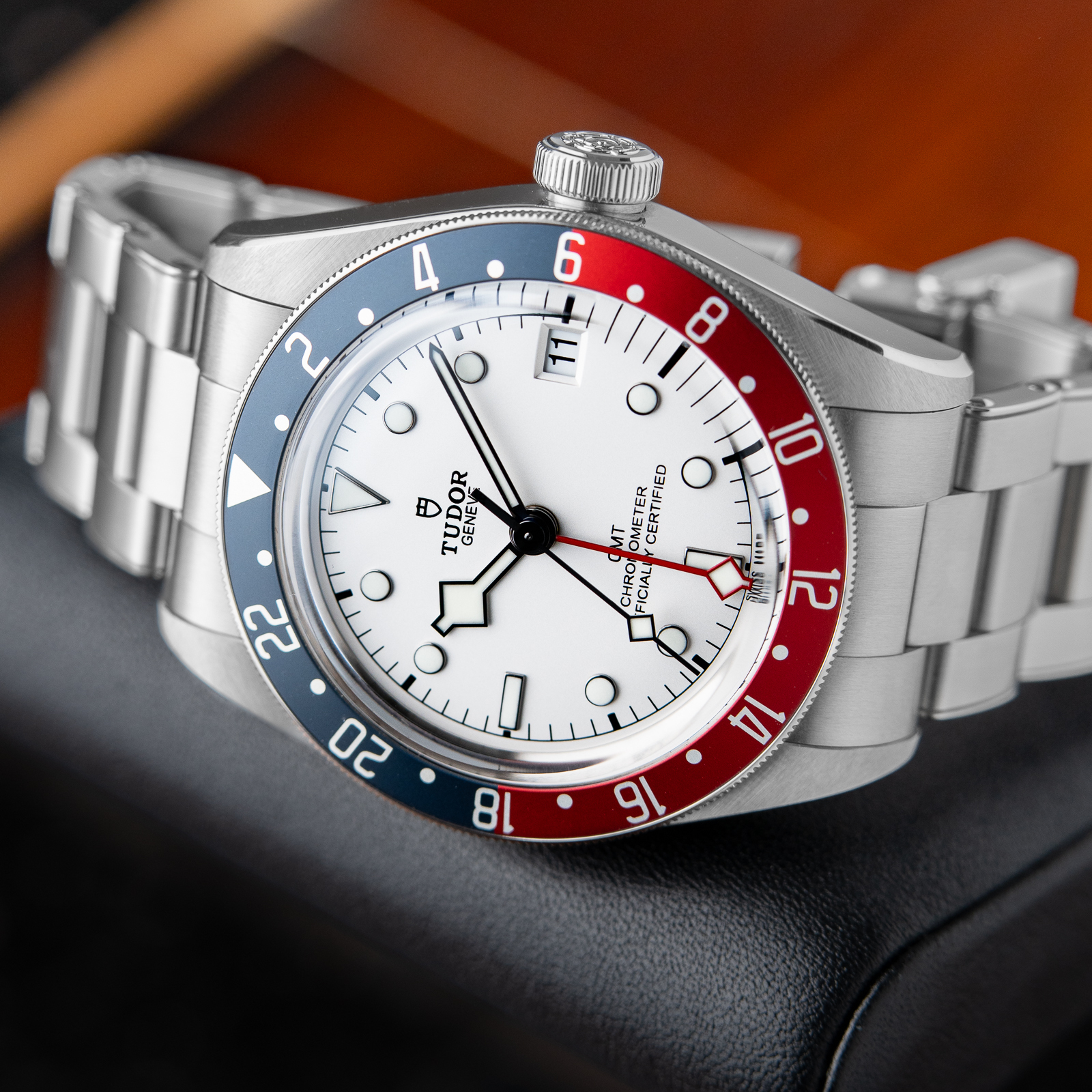 Tudor Black Bay GMT Date 05/2023 Pepsi Stainless Steel White Dial 41mm