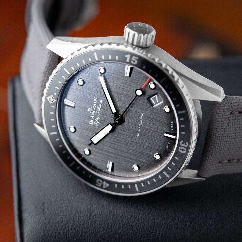 Blancpain Fifty Fathoms Bathyscaphe 5000 Titanium Diver 120 Hour Reserve