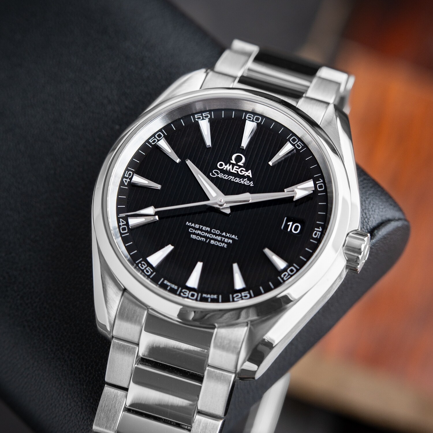 Omega Seamaster Aqua Terra Steel Black 8500 Chronometer 41.5mm