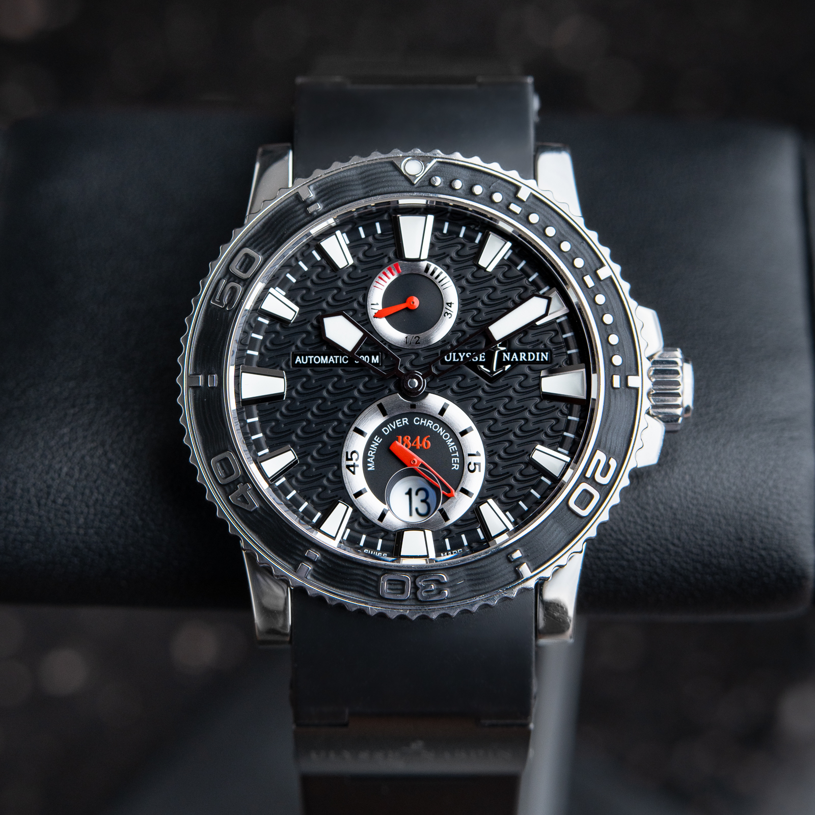 Ulysse Nardin Maxi Marine Diver Set Automatic Chronometer Black 42.7mm