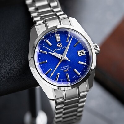 Grand Seiko Heritage Collection UNWORN 3/2023 Automatic Hi-Beat GMT Peacock Blue 40mm