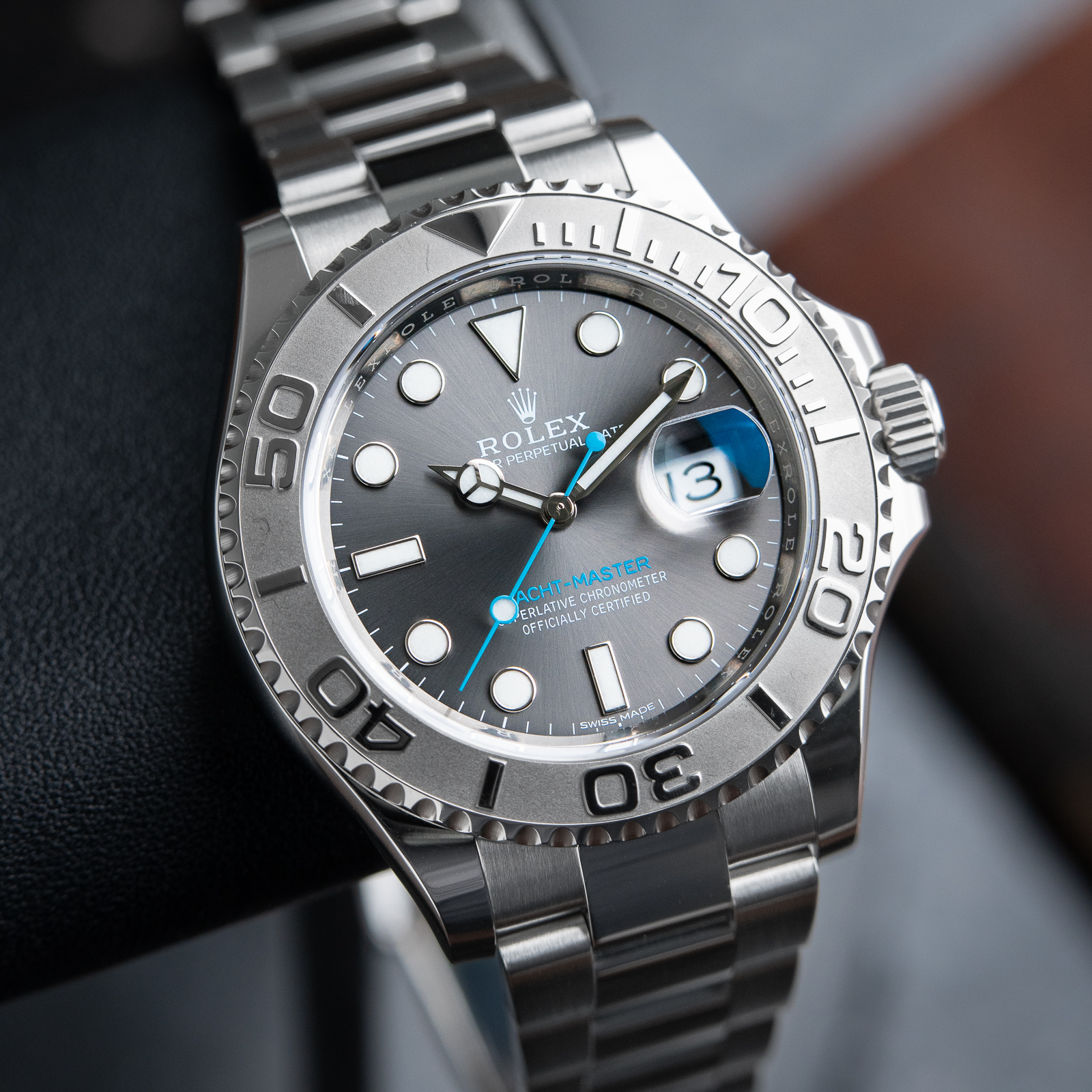 Rolex Yacht-Master 40mm Automatic Rhodium Silver Dial Oyster Steel 116622