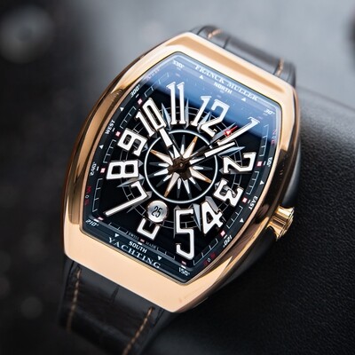 Franck Muller Vanguard Yachting Rose Gold Black Dial Automatic V