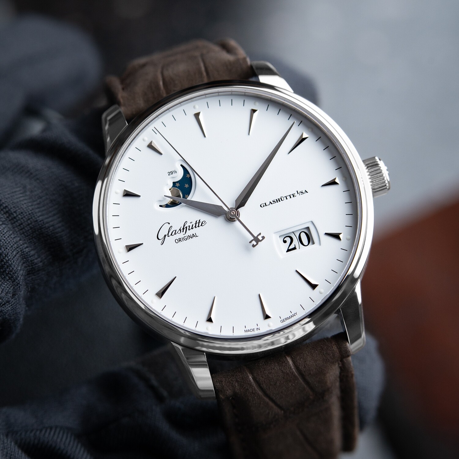 Panorama Date Glashutte Moonphase Watch Glashütte Original Senator