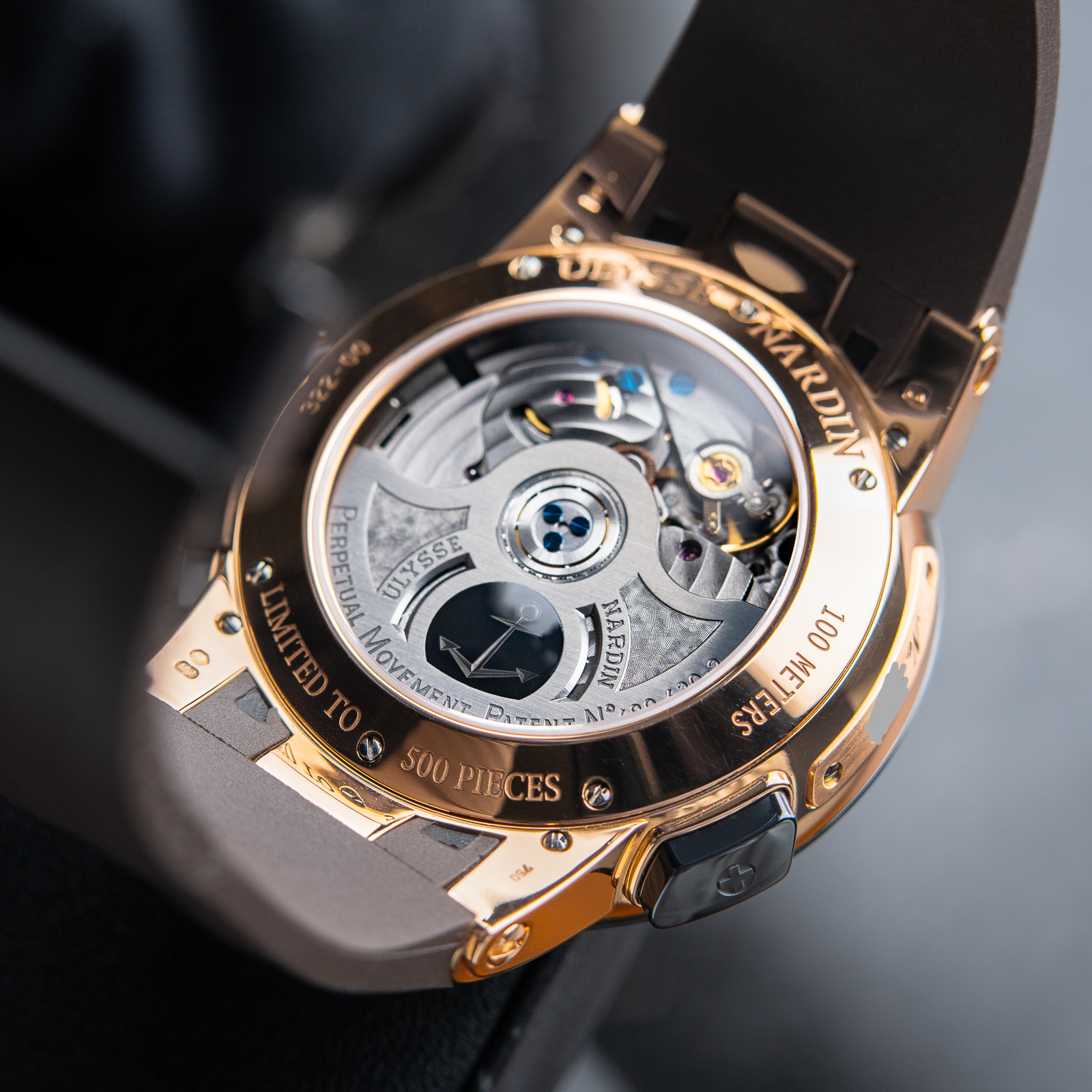 Ulysse Nardin El Toro Brown Perpetual Calendar GMT Rose Gold Men s