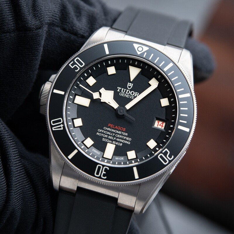 Tudor Pelagos LHD 8/2023 Titanium Bracelet Ceramic Bezel Black Dial Diver
