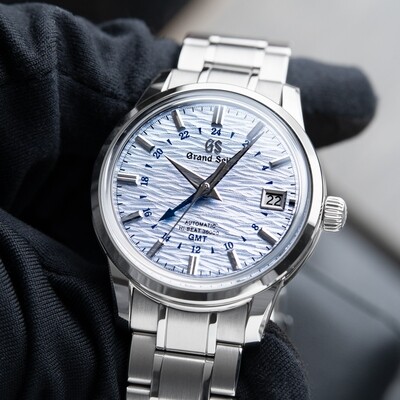 Grand Seiko Elegance Collection Shosho Hi-Beat GMT Steel Automatic 39.5mm