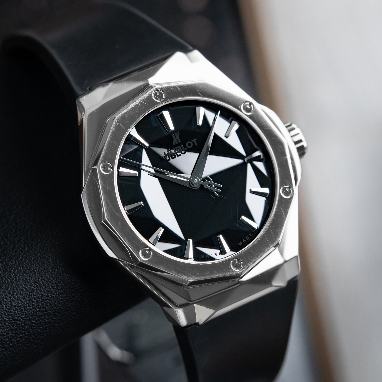Hublot Orlinski Classic Fusion Titanium Black Dial Rubber Automatic