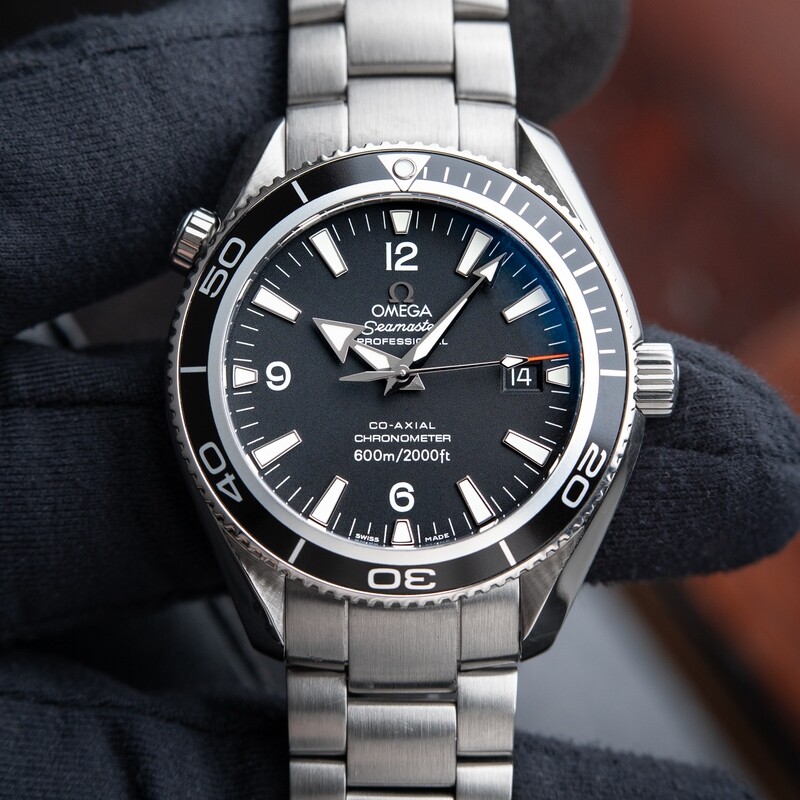 OMEGA Seamaster Planet Ocean Co-Axial Diver Steel Bracelet Black 2500 42mm
