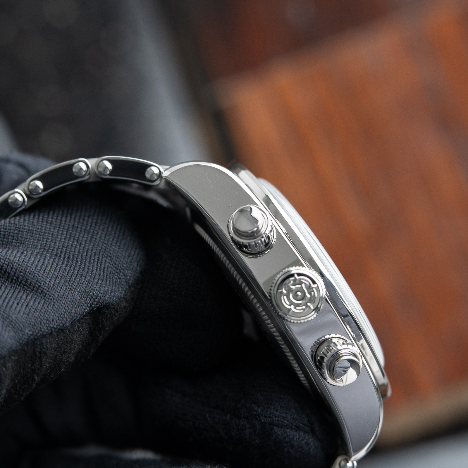 Tudor Black Bay Chrono Chronograph Panda Steel White Dial Ceramic 