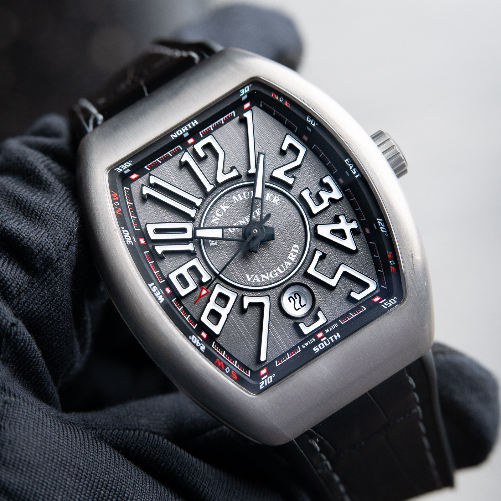 Franck Muller Vanguard Chronograph Automatic Titanium Gray Dial 41mm