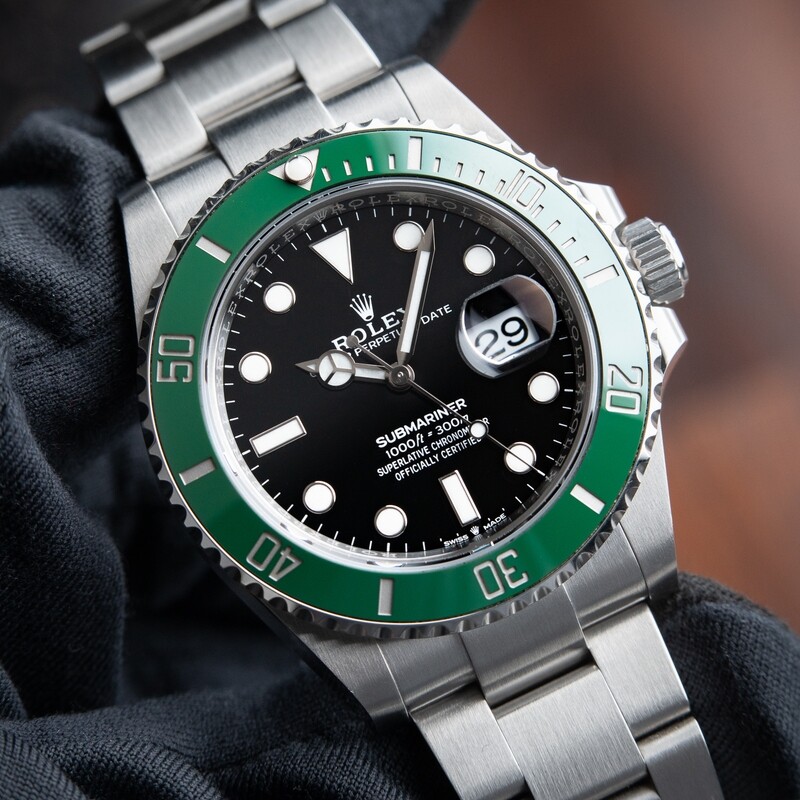 Rolex Submariner Date 41mm Starbucks Green Ceramic Bezel Cermit Steel 2021