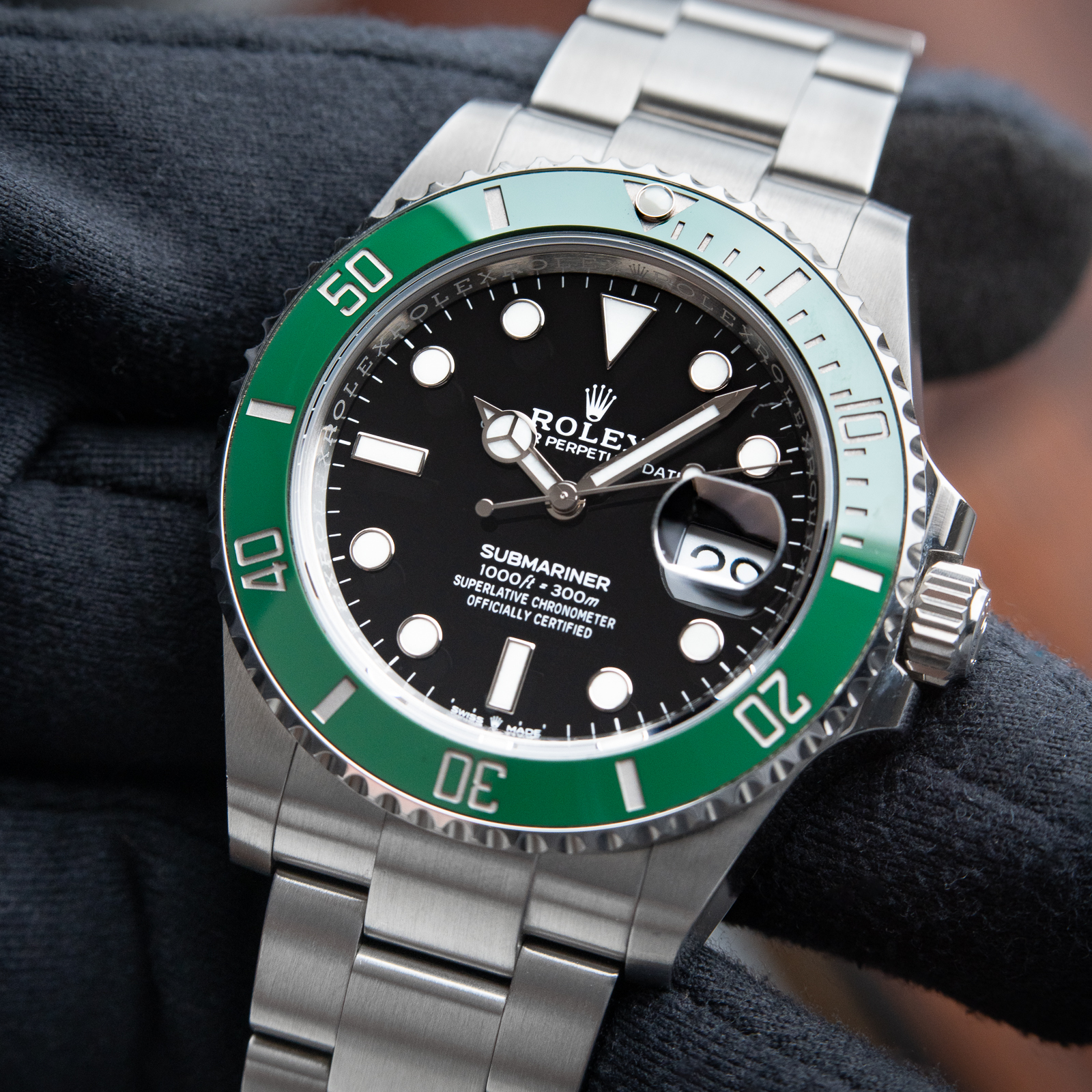 Rolex Submariner Date 41mm Starbucks Green Ceramic Bezel Cermit Steel 2021