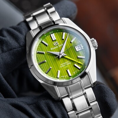 Grand Seiko Heritage Collection UNWORN 9/2023 Automatic Hi-Beat GMT Bamboo Green 40mm