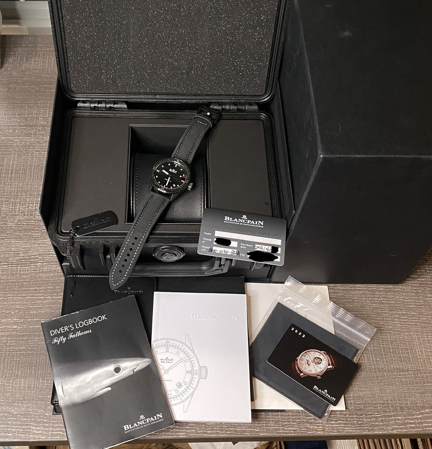 Blancpain Fifty Fathoms Bathyscaphe 5000 Ceramic Diver 120 Hour