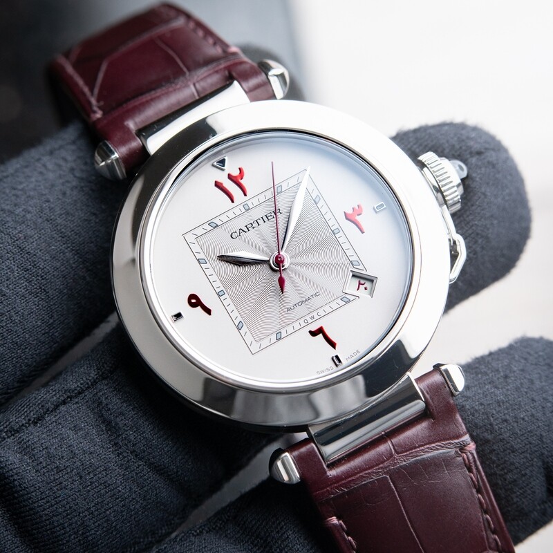 Cartier Pasha RARE Qatar Limited Edition 2023 Middle Eastern Dial Maroon