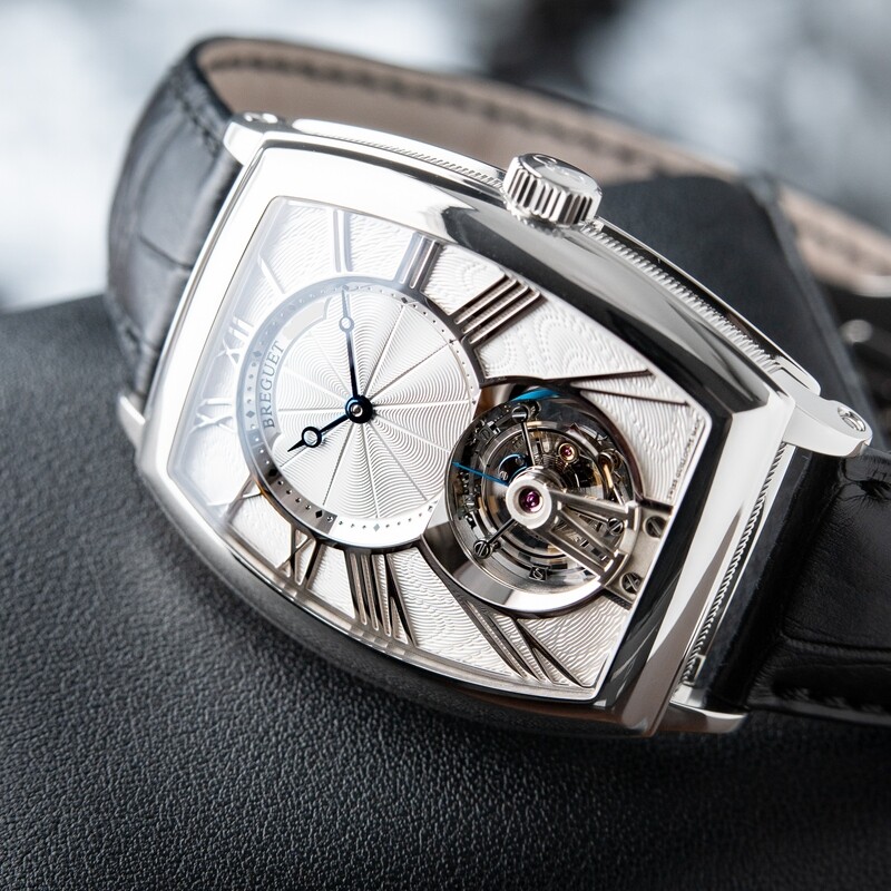 Breguet Héritage Tourbillon Platinum Tonneau Case Guilloche 5497PT