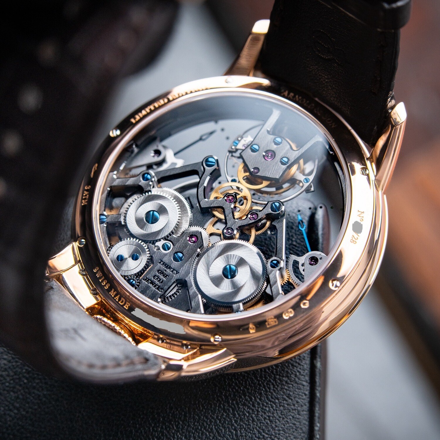 Arnold & Son Time Pyramid Limited Edition Red Gold