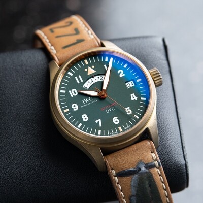 IWC Pilot's Watch Spitfire MJ271 Limited Edition GMT Bronze Green