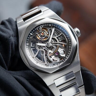 Girard Perregaux Laureato Skeleton Openworked Steel Automatic