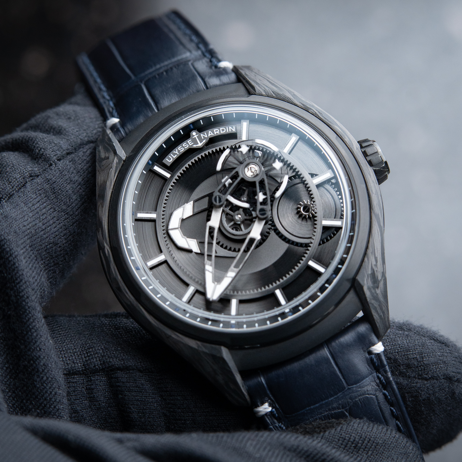 Ulysse Nardin Freak X Automatic Carbon 2023 Titanium Black Dial Leather 43
