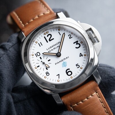 Panerai Luminor Marina White Dial Steel Leather Manual Set 44 Pam660