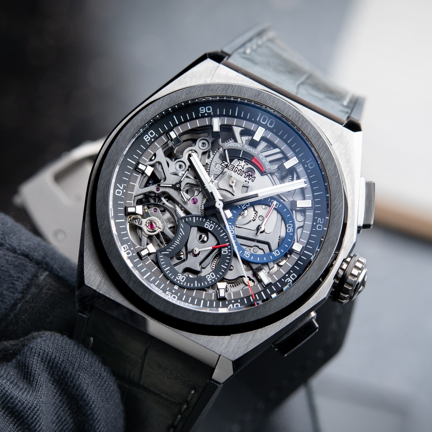 Zenith Defy El Primero 21 Tanaka Skeleton Limited Edition Ceramic Titanium Chronograph 44