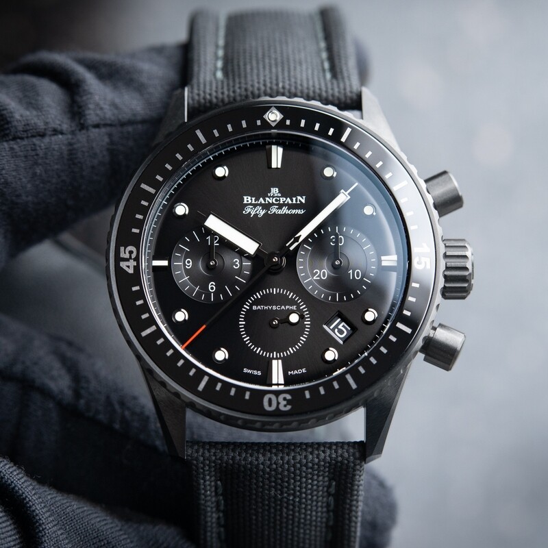 Blancpain Fifty Fathoms Bathyscaphe 5200 Chronograph Ceramic Diver Black