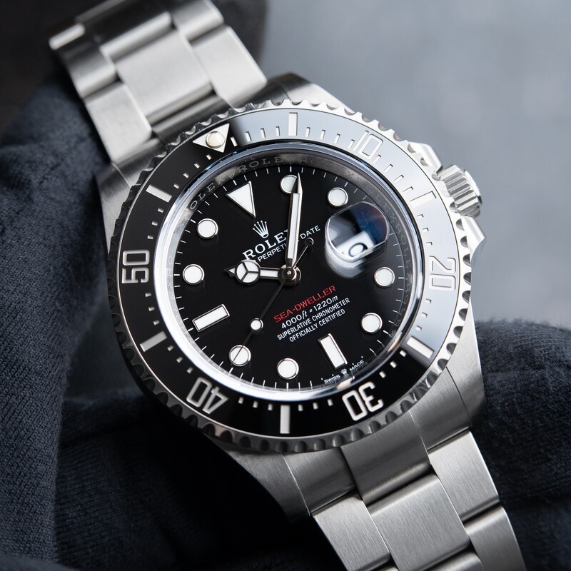 Rolex Sea-Dweller Oyster Perpetual Diver Black Ceramic Steel Bracelet 43mm