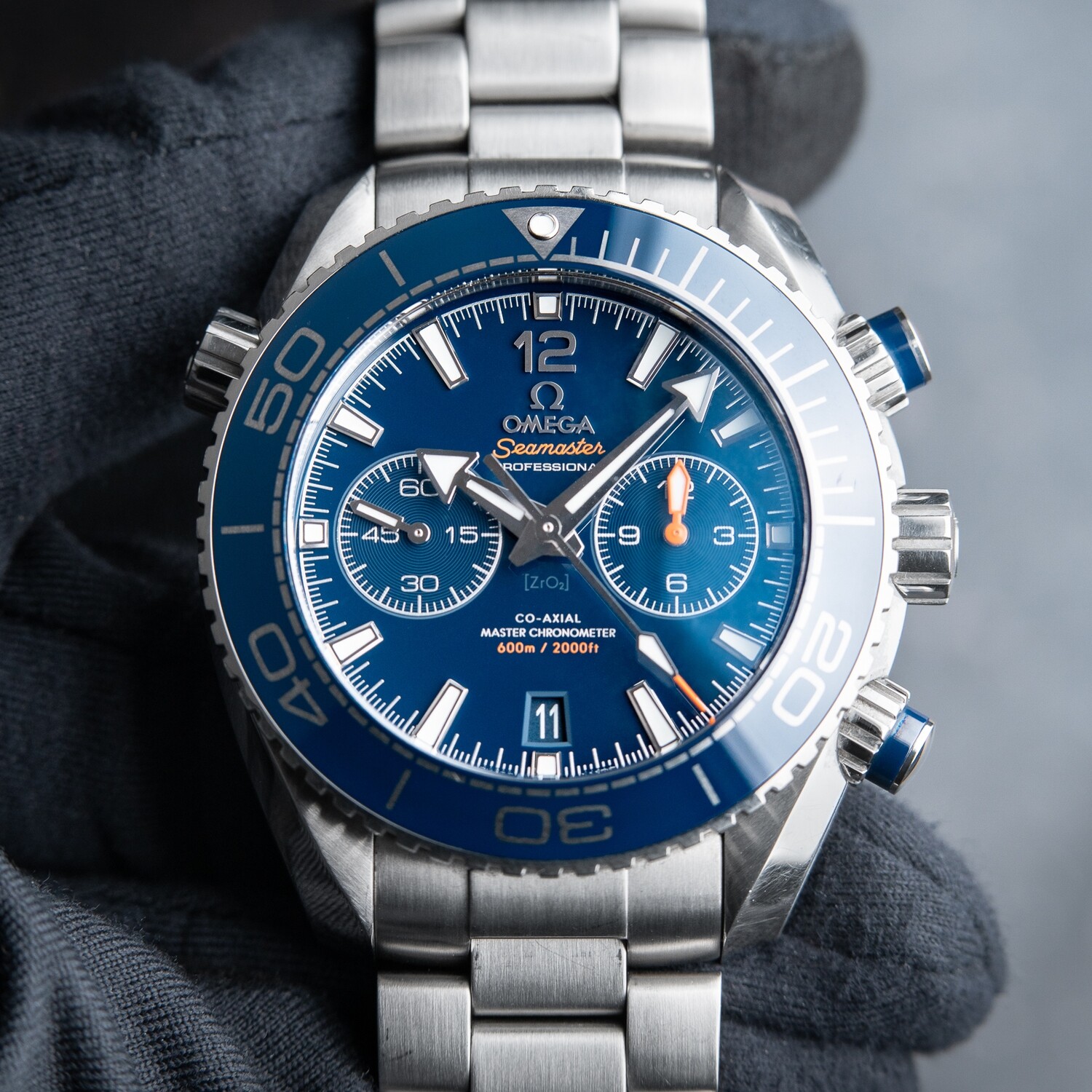 Omega seamaster planet ocean 600m blue hotsell