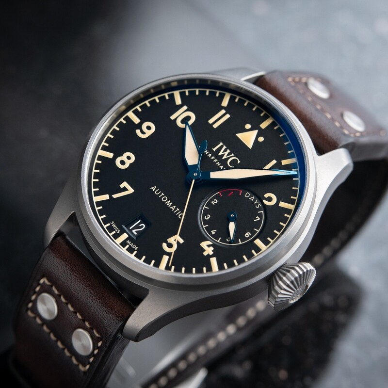 IWC Big Pilot's Watch Heritage 7 Days Titanium Black Dial Automatic Set 46.2mm