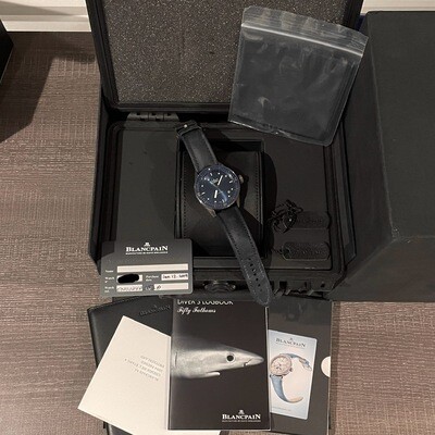 BLANCPAIN ギフト箱 大 Blancpain Fifty Fathoms Bathyscaphe 5000 Ceramic Diver 120 Hour