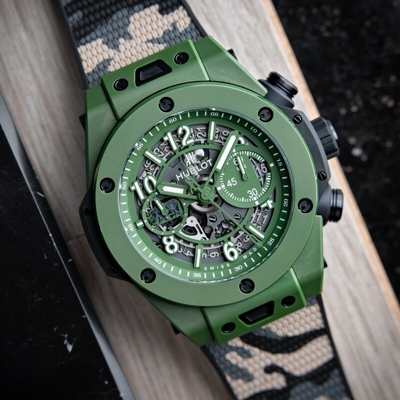 Hublot Big Bang Unico SORAI Limited Edition of 100 Skeleton Green Ceramic