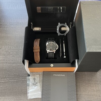 Panerai Luminor 1950 10 Days GMT Automatic Leather Black 44mm Pam533