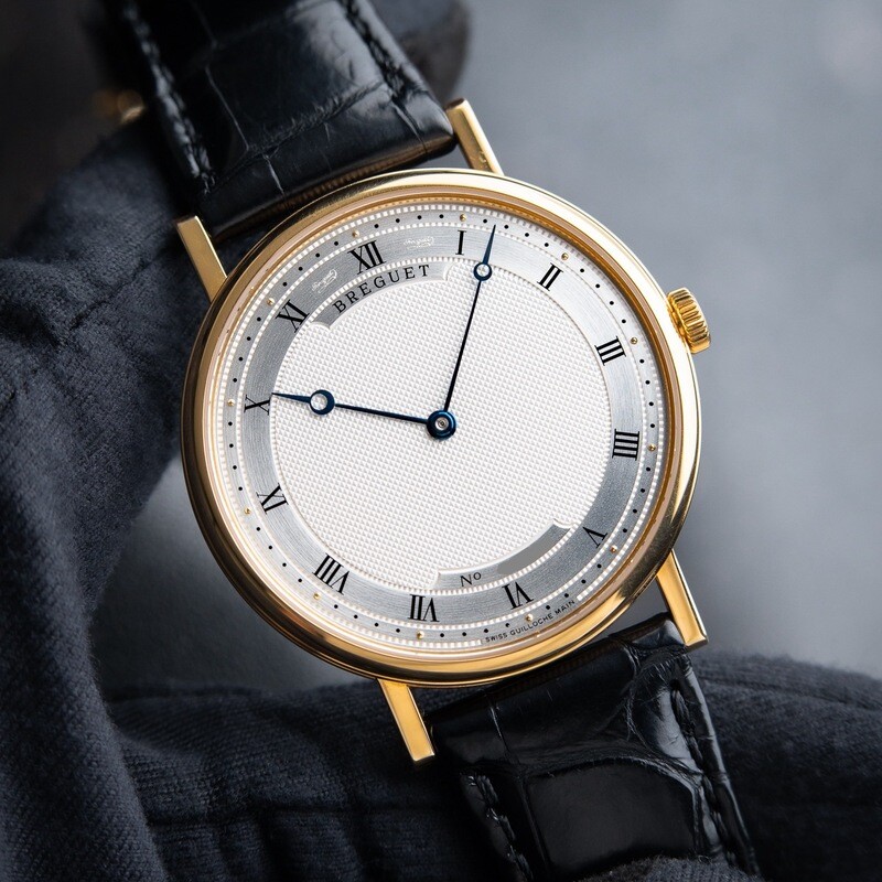 Breguet Classique Ultra-Thin 5157 Yellow Gold Automatic Silver Dial Set 38mm