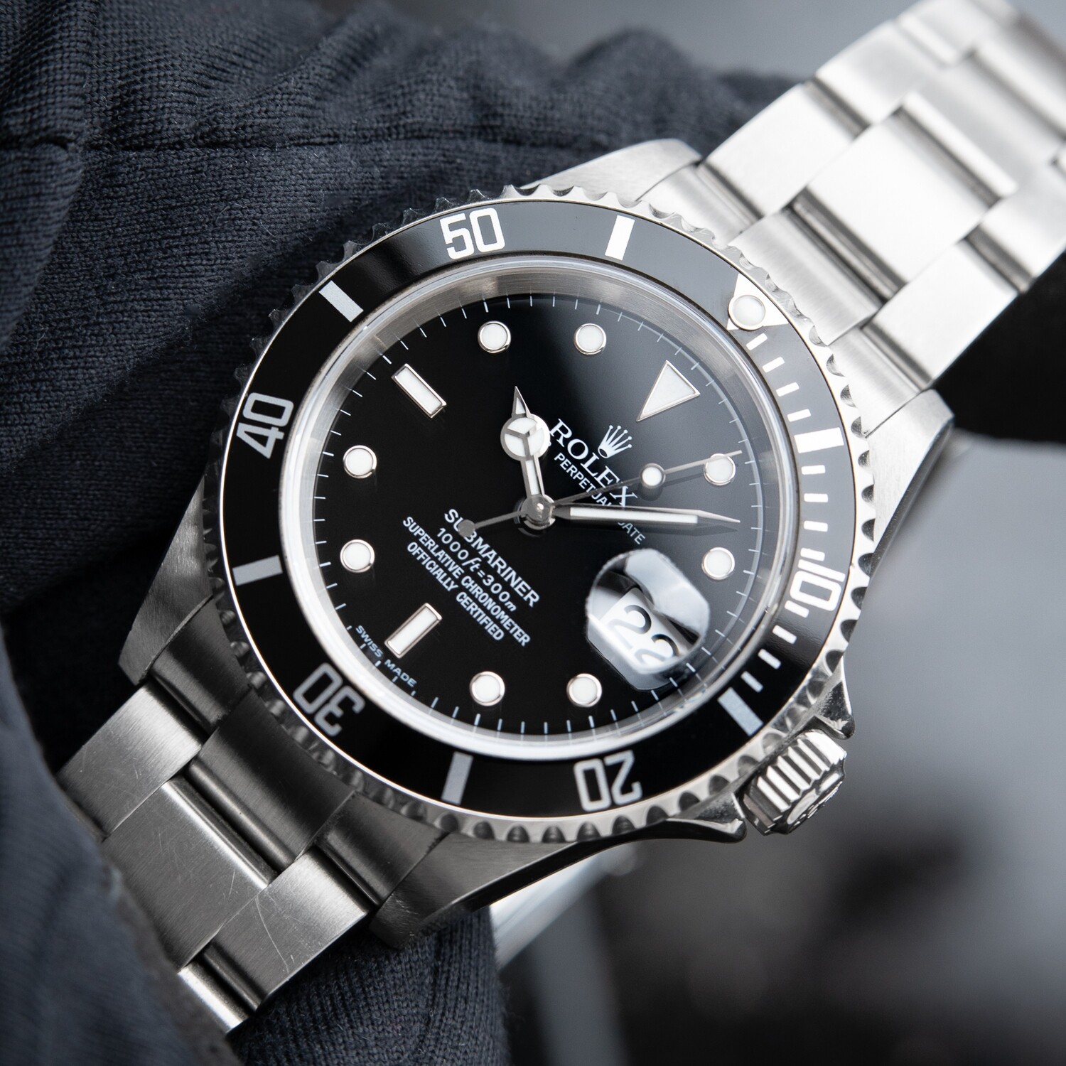 Rolex Submariner Date Oyster Perpetual Diver Black Ceramic Steel